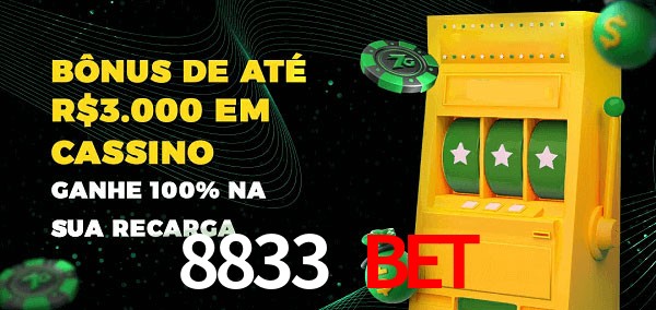 8833 bet melhor bônus de depósito