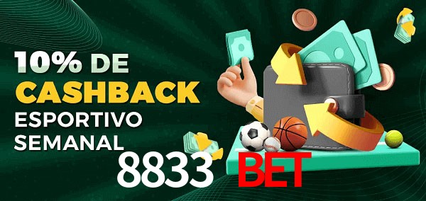 10% de bônus de cashback na 8833 bet